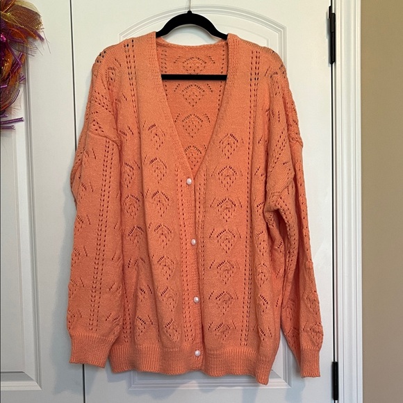 Peach Knit Women's Sweater - Picture 2 of 3